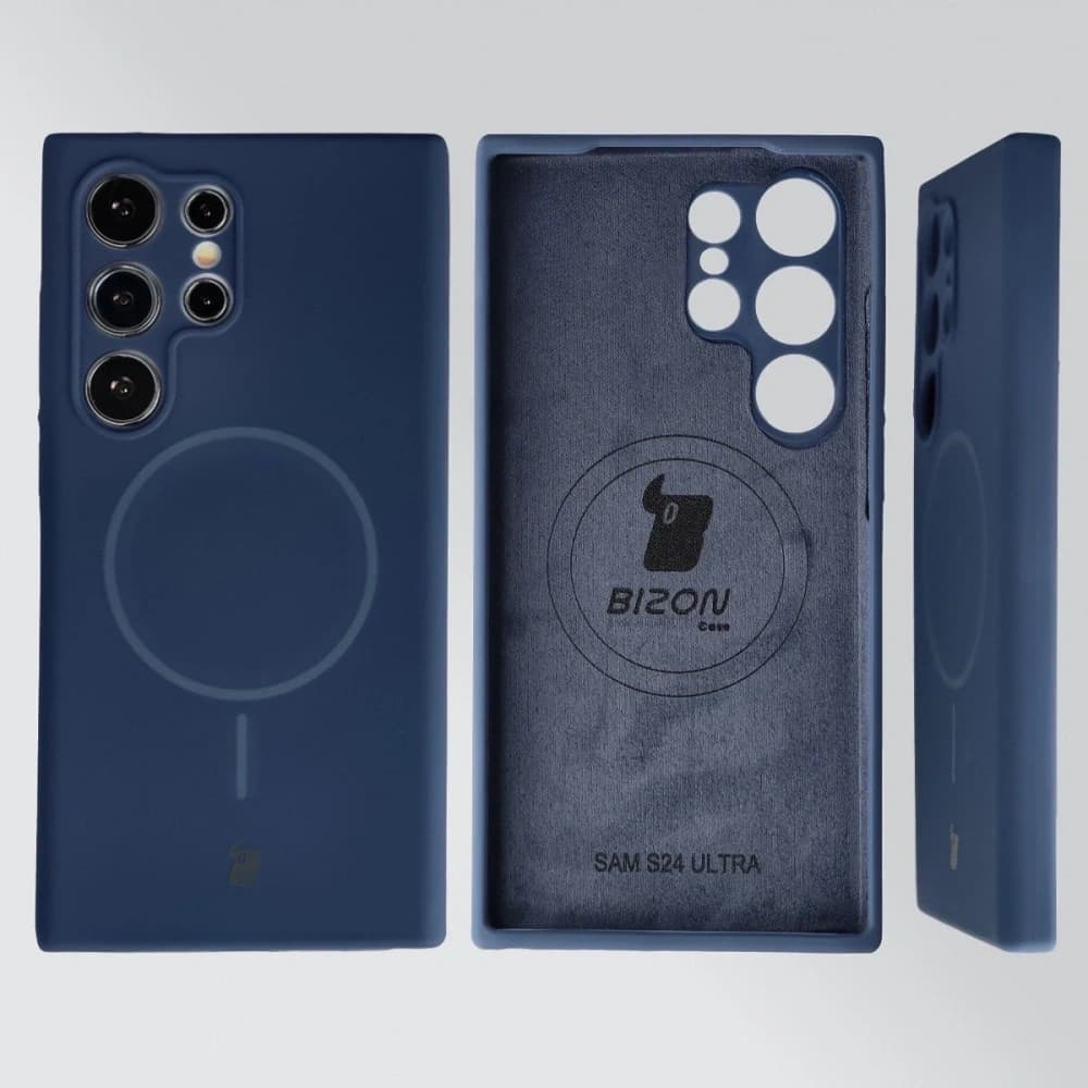 Bizon Soft Case Magnetický Samsung Galaxy S24 Ultra tmavě modrá - 5