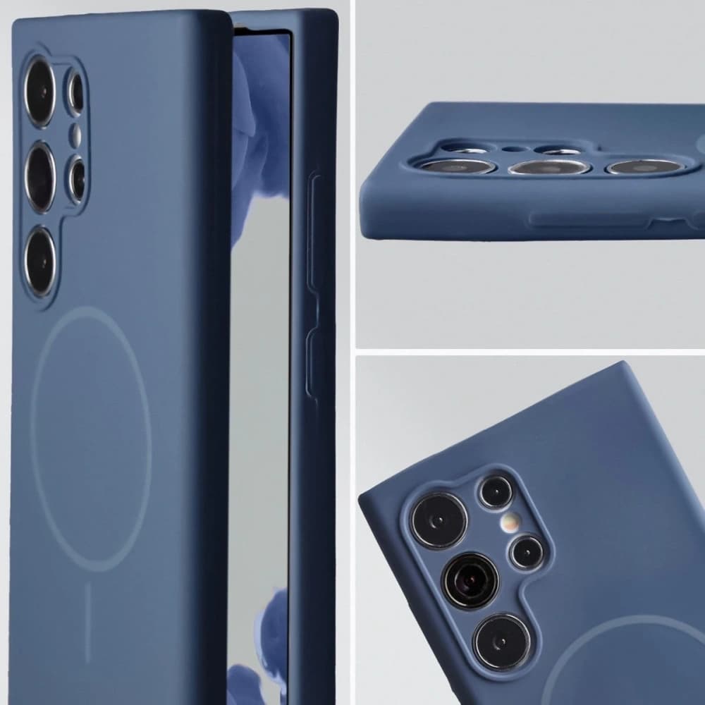 Bizon Soft Case Magnetický Samsung Galaxy S24 Ultra tmavě modrá - 6