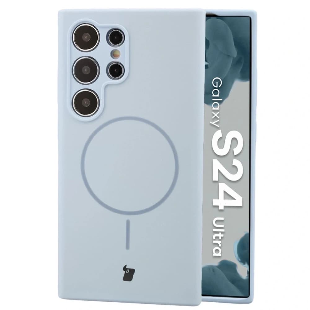 Bizon Soft Case Magnetisch Samsung Galaxy S24 Ultra Blau