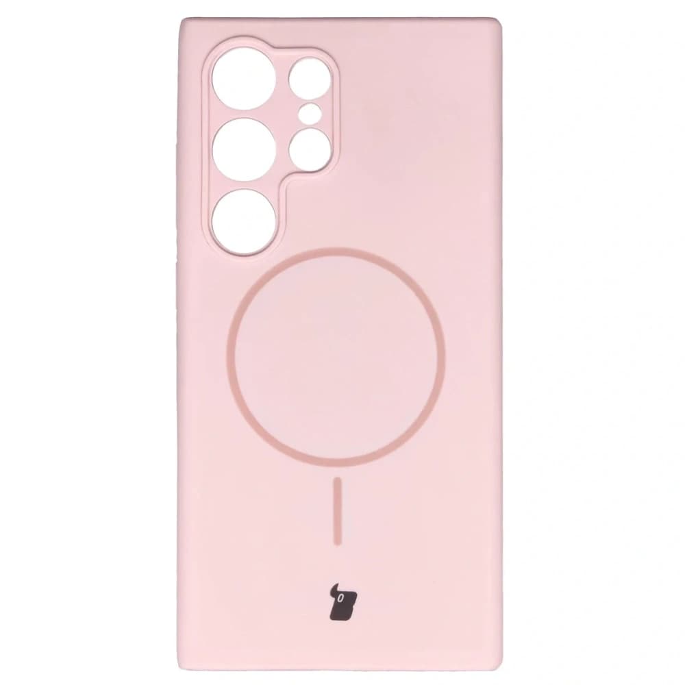 Bizon Soft Case Magnetický Samsung Galaxy S24 Ultra světle růžová - 2
