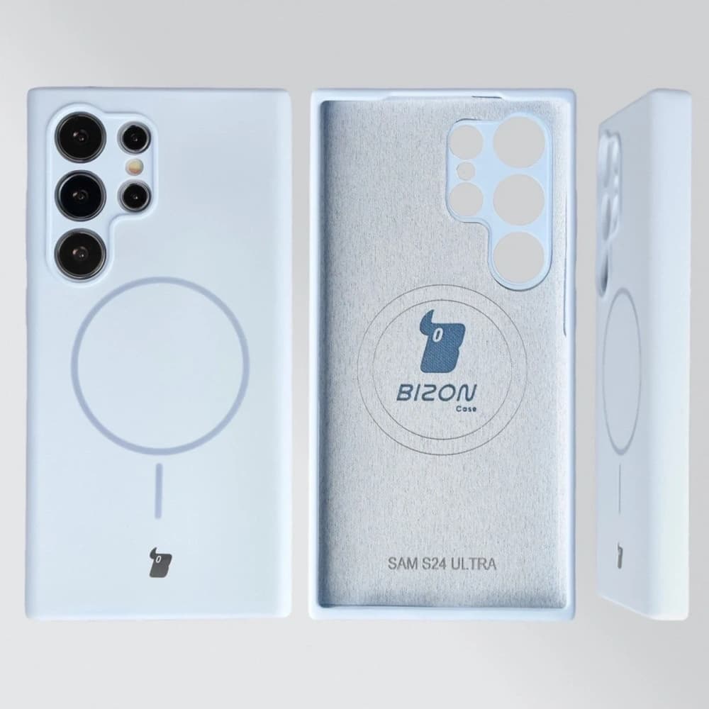 Bizon Soft Case Magnetisch Samsung Galaxy S24 Ultra Blau - 5