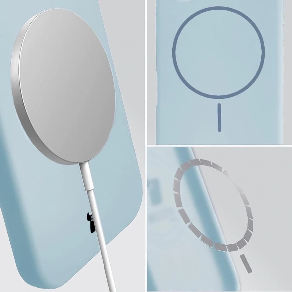 Bizon puha tok mágneses Apple iPhone 14 Pro kék - 4