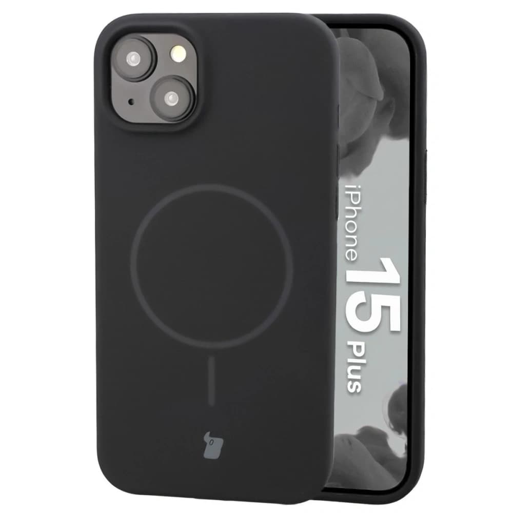 Bizon Soft Case Magnetic Apple iPhone 15 Plus black - 1