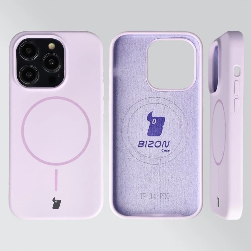 Bizon puha tok mágneses Apple iPhone 14 Pro világos lila - 5