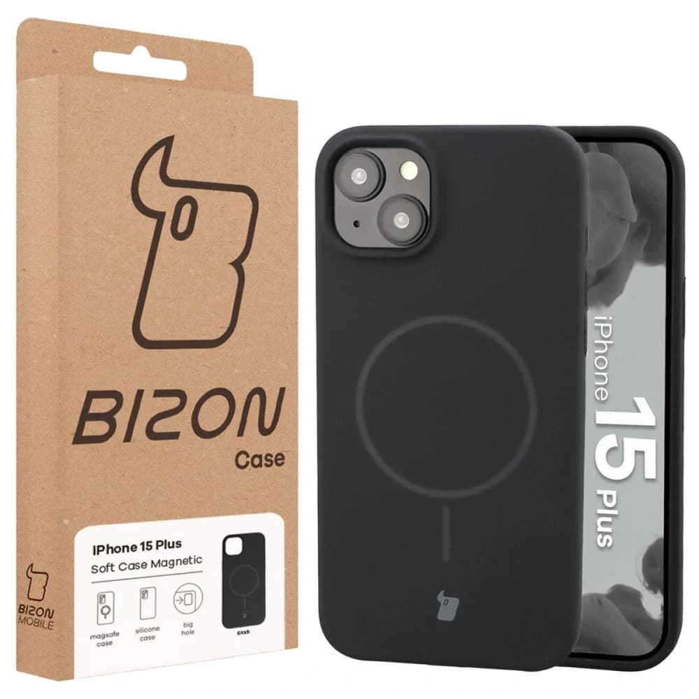 Bizon Soft Case Magnetic Apple iPhone 15 Plus black - 8