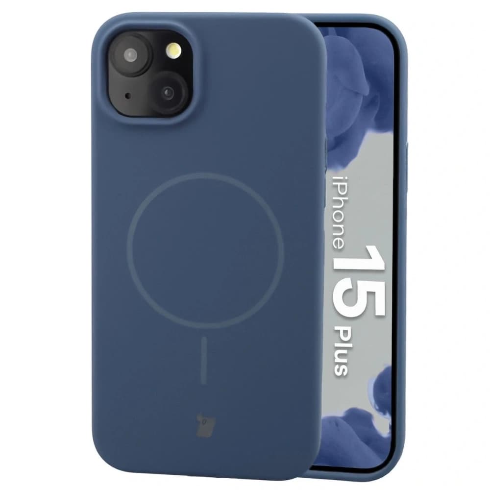 Bizon Soft Case Magnetic Apple iPhone 15 Plus navy blue - 1