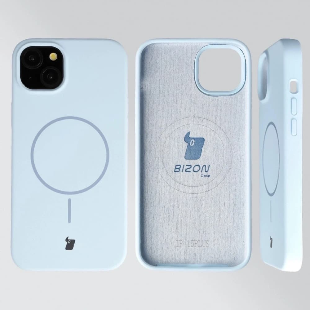 Bizon puha tok mágneses Apple iPhone 15 Plus kék - 5