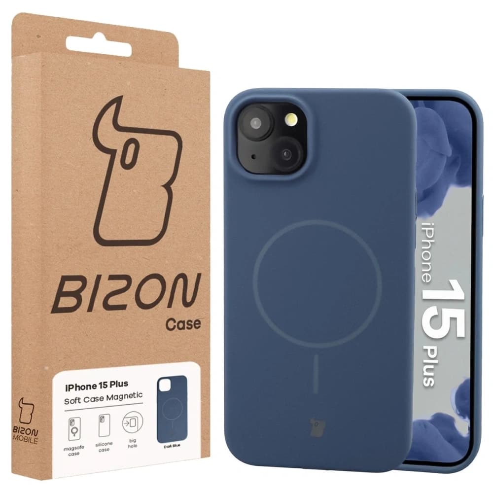 Bizon Soft Case Magnetic Apple iPhone 15 Plus navy blue - 8