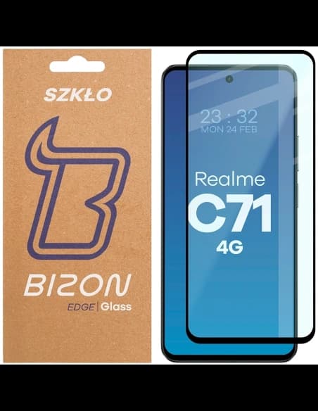Bizon Glass Edge 2 Realme C71 4G černý rámeček