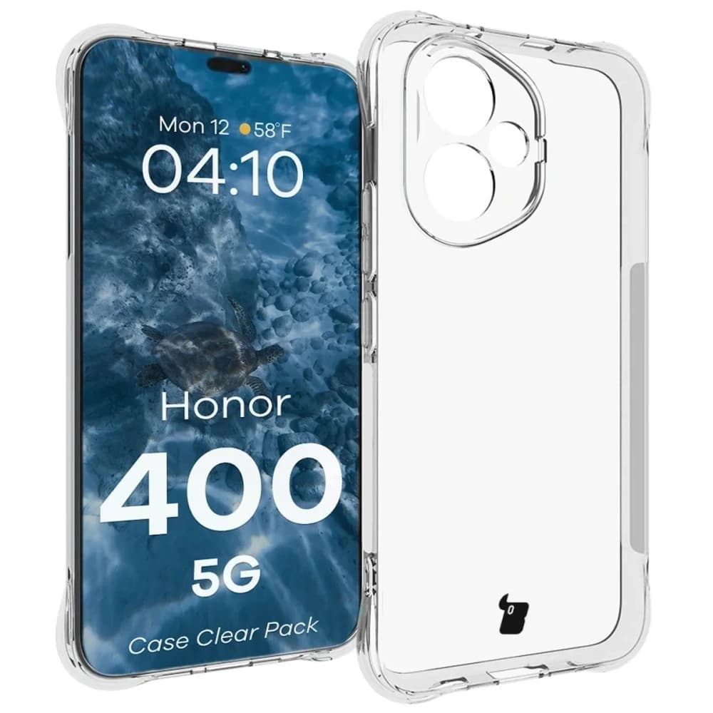 Bizon Case Clear Pack case + 2x screen film Honor 400 - 3