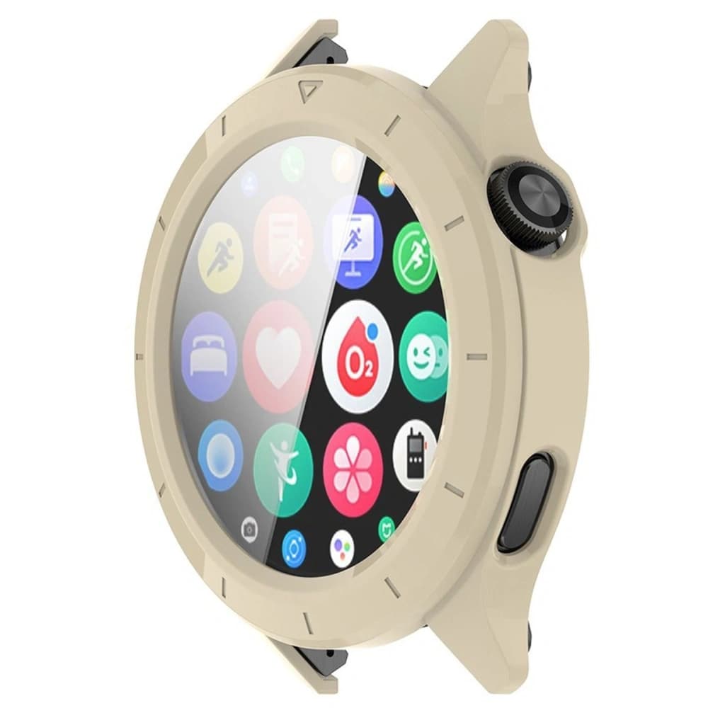 Bizon Case+Üveg Óra Xiaomi Watch S4 bézs - 5