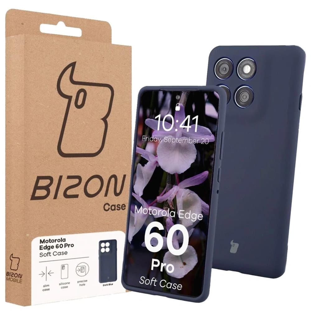 Bizon Soft Case Motorola Edge 60 Pro dunkelblau - 7