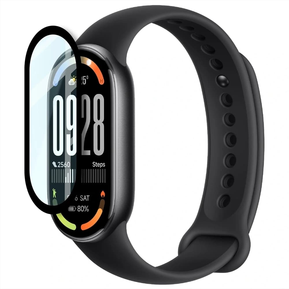 Bizon Glass Watch Edge Hybrid Xiaomi Smart Band 10 black - 3