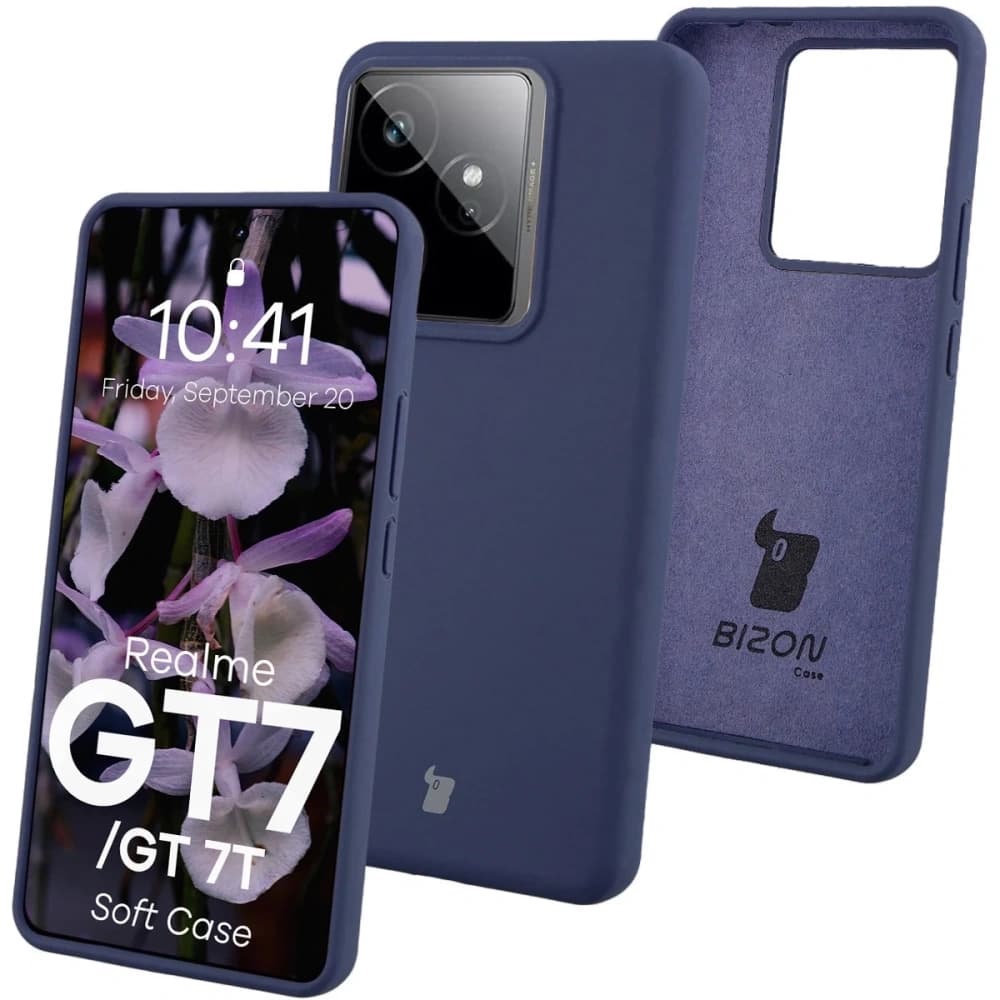 Bizon Soft Case Realme GT 7 / 7T tmavě modrá - 1