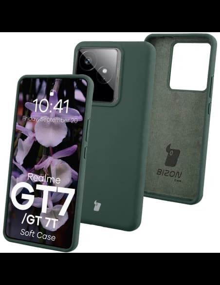 Bizon Soft Case Realme GT 7 / 7T tmavě zelená