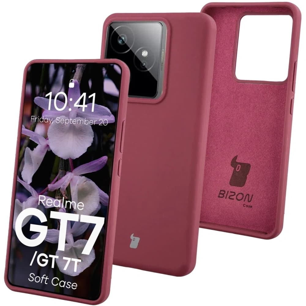 Bizon Soft Case Realme GT 7 / 7T tmavě fialová - 1