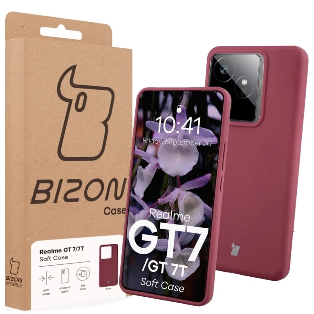 Bizon Soft Case Realme GT 7 / 7T tmavě fialová - 7
