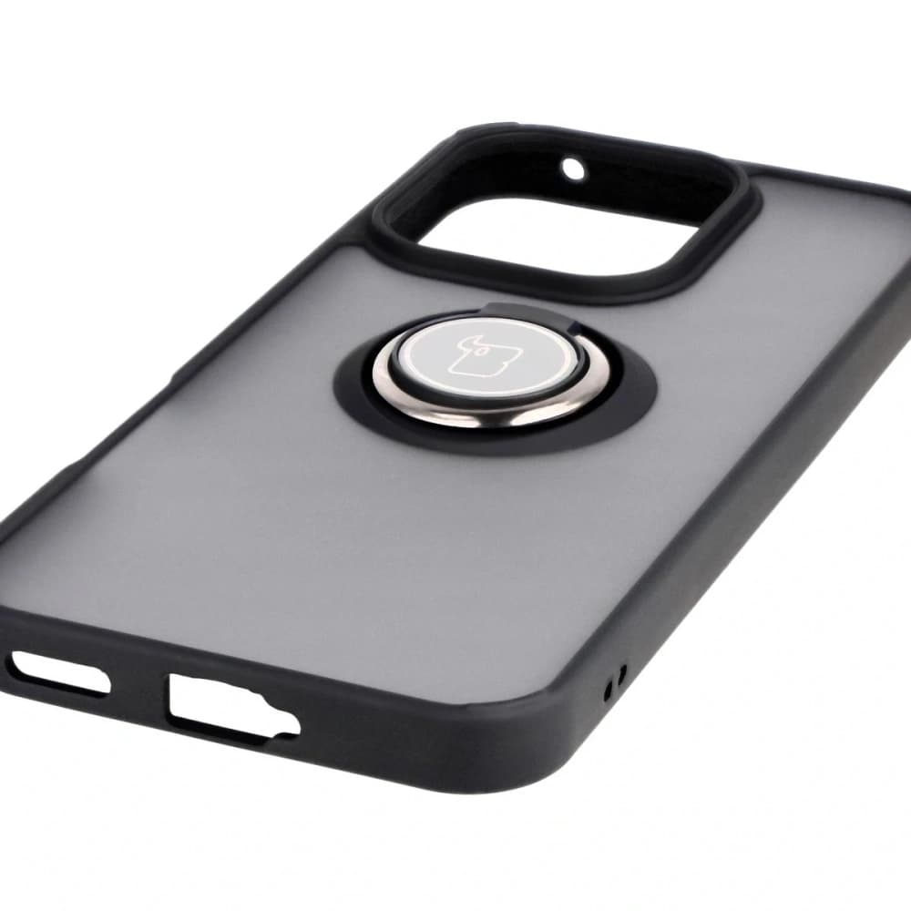 Bizon Case Hybrid Ring Honor 400 Lite s kouřovým provedením a černým rámem - 5