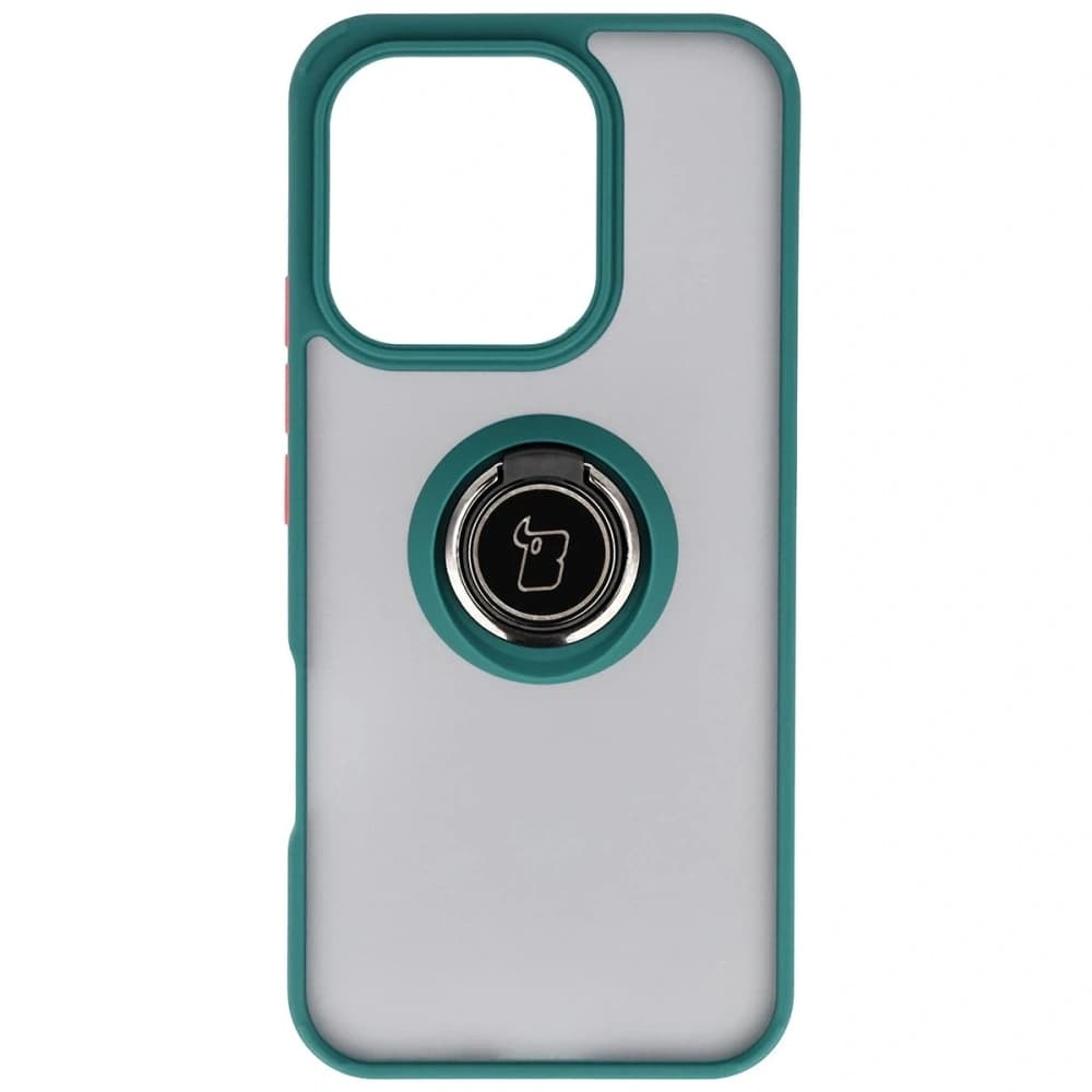 Bizon Case Hybrid Ring Honor 400 Lite rauchgrau mit dunkelgrünem Rahmen - 2