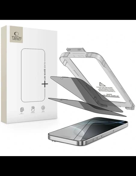 Tech-Protect Quick Set Spy+ Apple iPhone 16 Pro Privacy [2 PACHET]