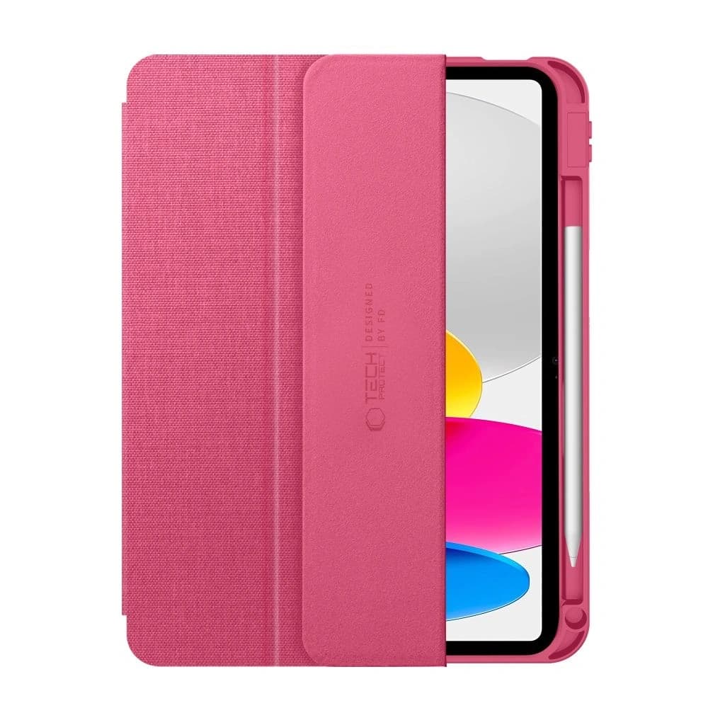 Tech-Protect SmartCase Pen Canvas Apple iPad 10,9" 2022 / 11" 2025 Magenta Bloom - 3