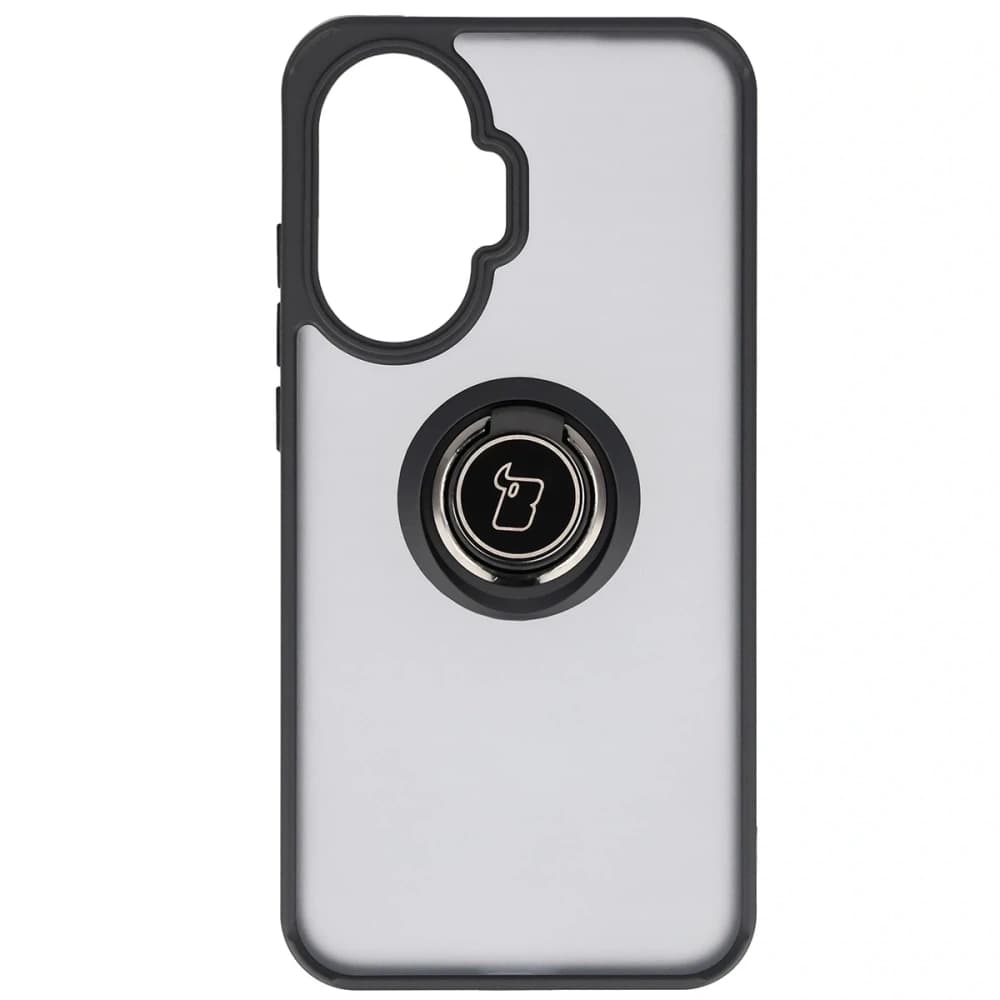 Bizon Case Hybrid Ring Xiaomi POCO F7 kouřový s černým rámem - 2