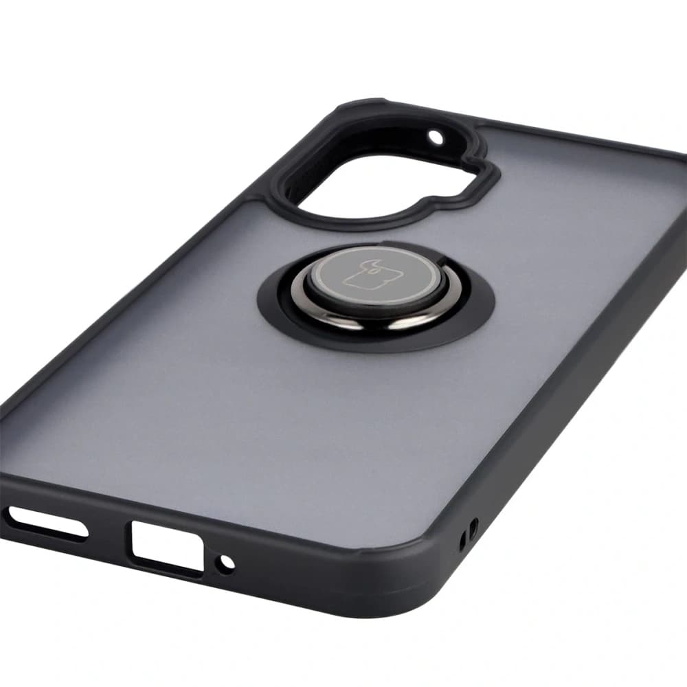 Bizon Case Hybrid Ring Xiaomi POCO F7 kouřový s černým rámem - 5