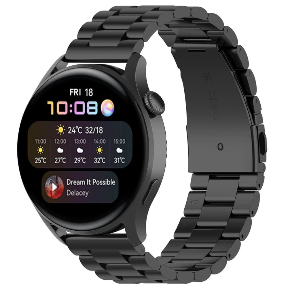 Bizon náramkové hodinky Aura QuickRelease 20mm černé - 2