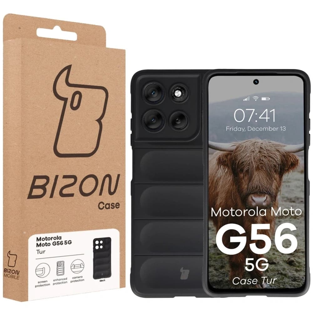 Caz Bizon Tur Motorola Moto G56 5G negru - 8