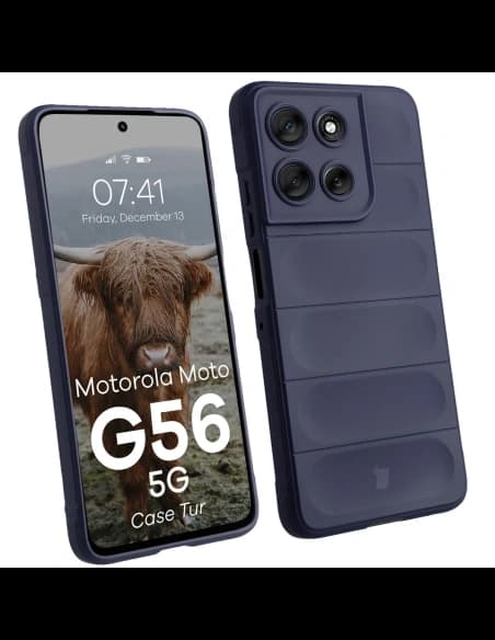 Carcasa Bizon pentru Motorola Moto G56 5G albastru marin