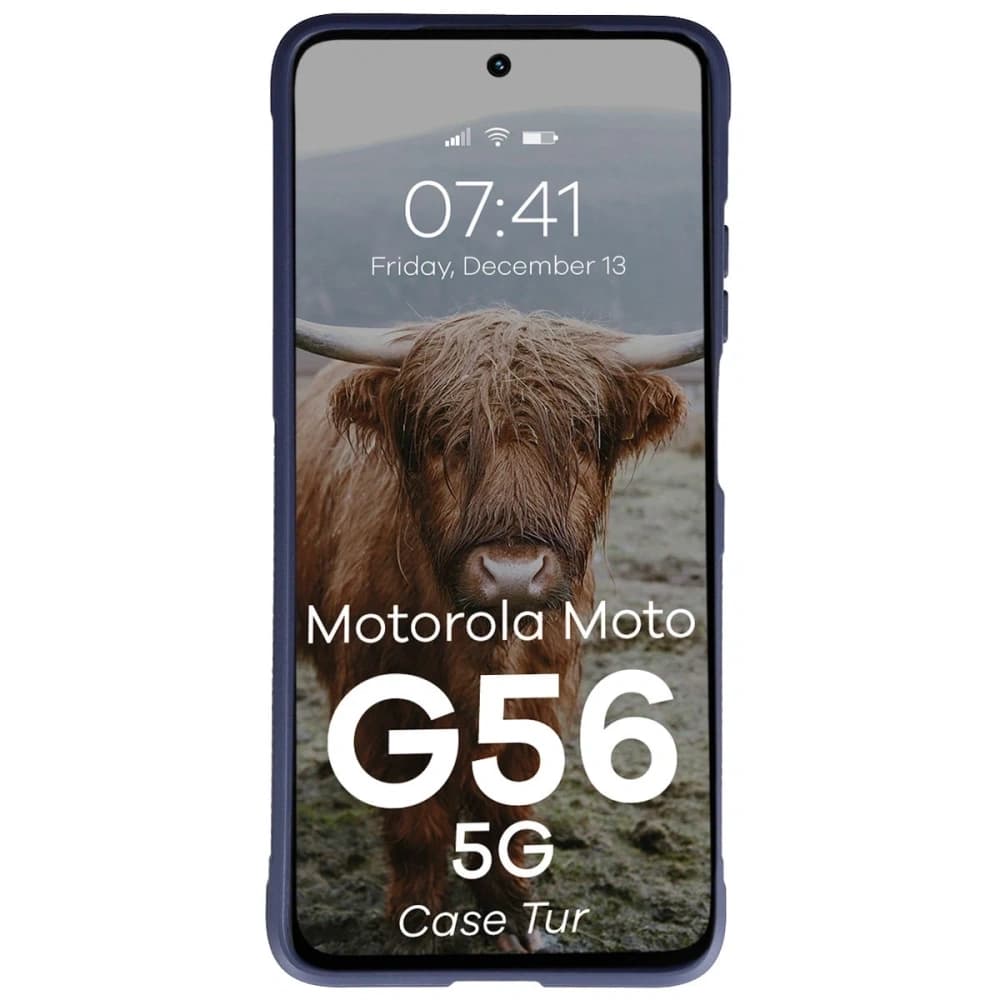 Carcasa Bizon pentru Motorola Moto G56 5G albastru marin - 5