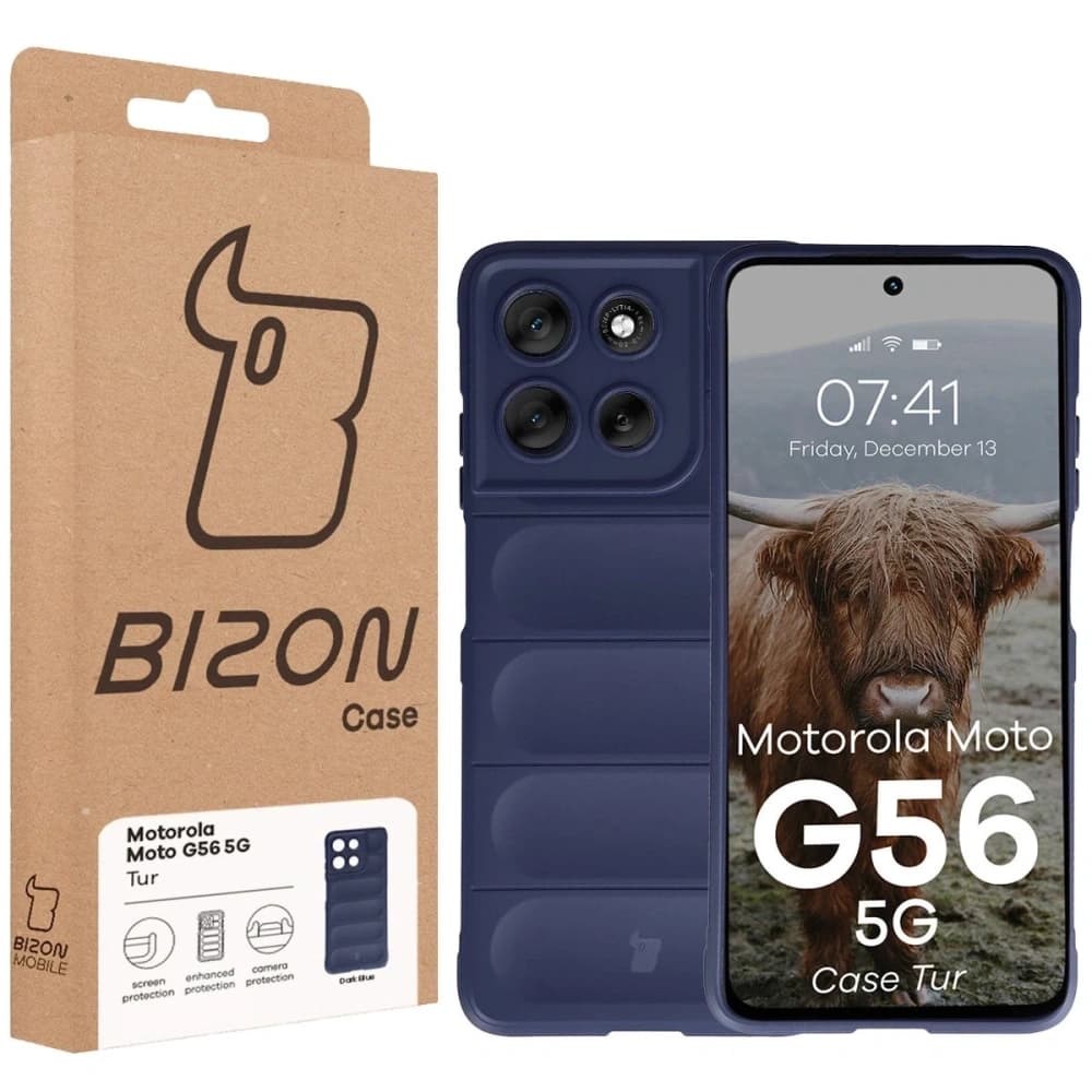 Carcasa Bizon pentru Motorola Moto G56 5G albastru marin - 8