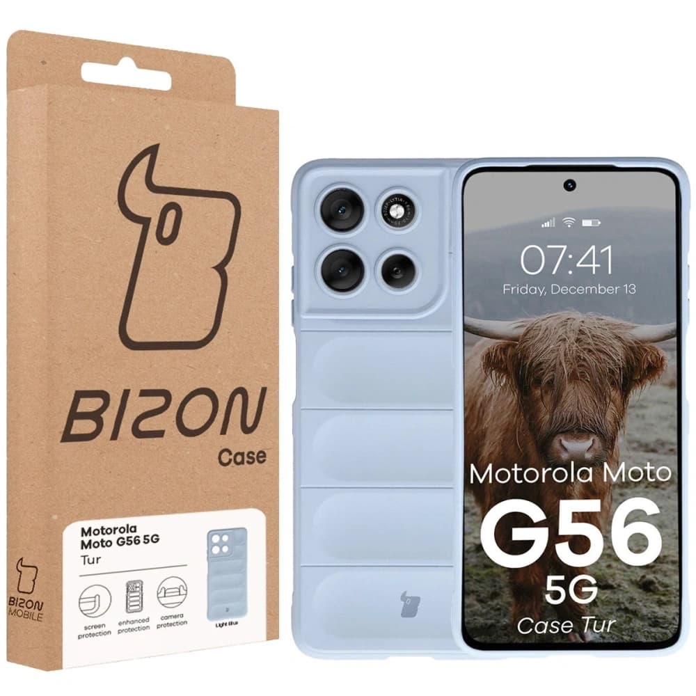 Carcasa Bizon Tur Motorola Moto G56 5G albastru deschis - 8