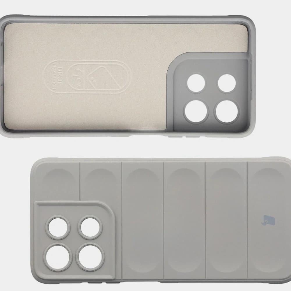 Carcasa Bizon pentru Motorola Moto G56 5G gri deschis - 6