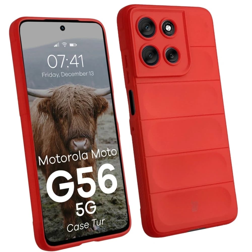 Carcasa Bizon Tur Motorola Moto G56 5G roșie - 1