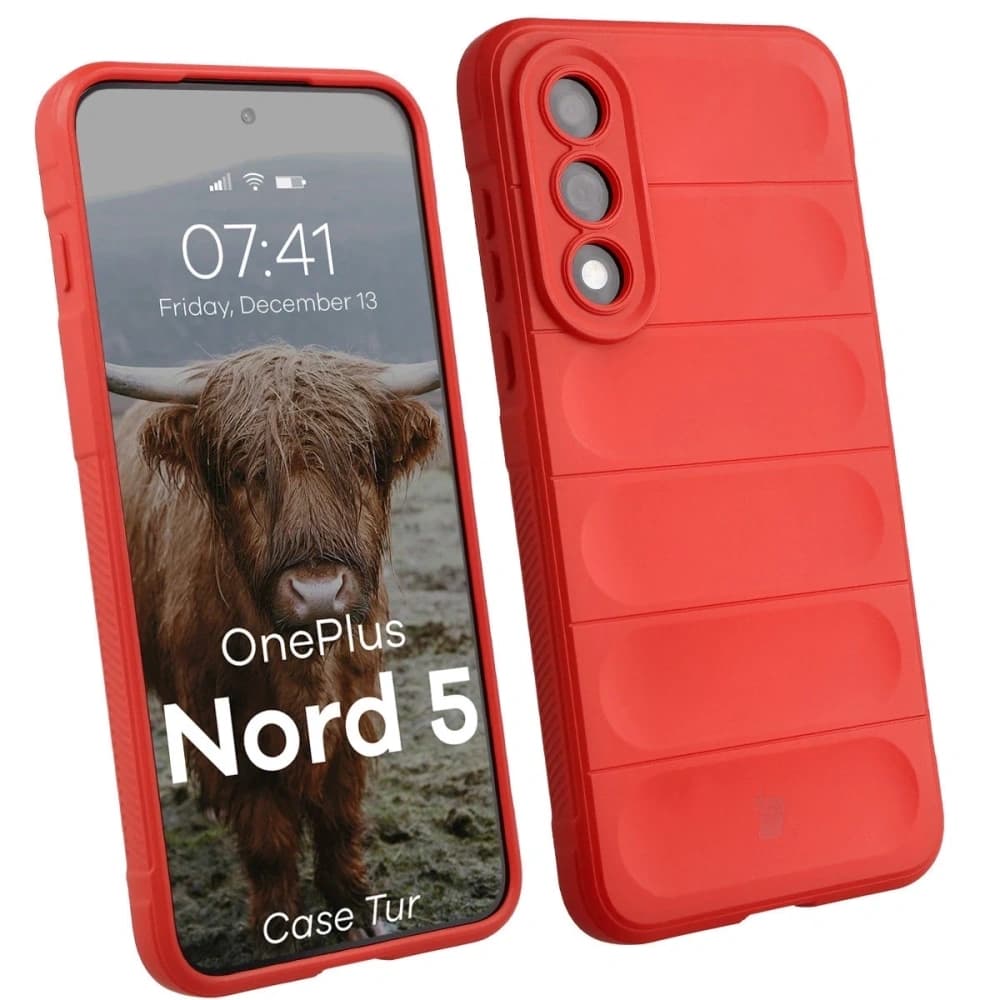 Caz Bizon Tur OnePlus Nord 5 roșu - 1