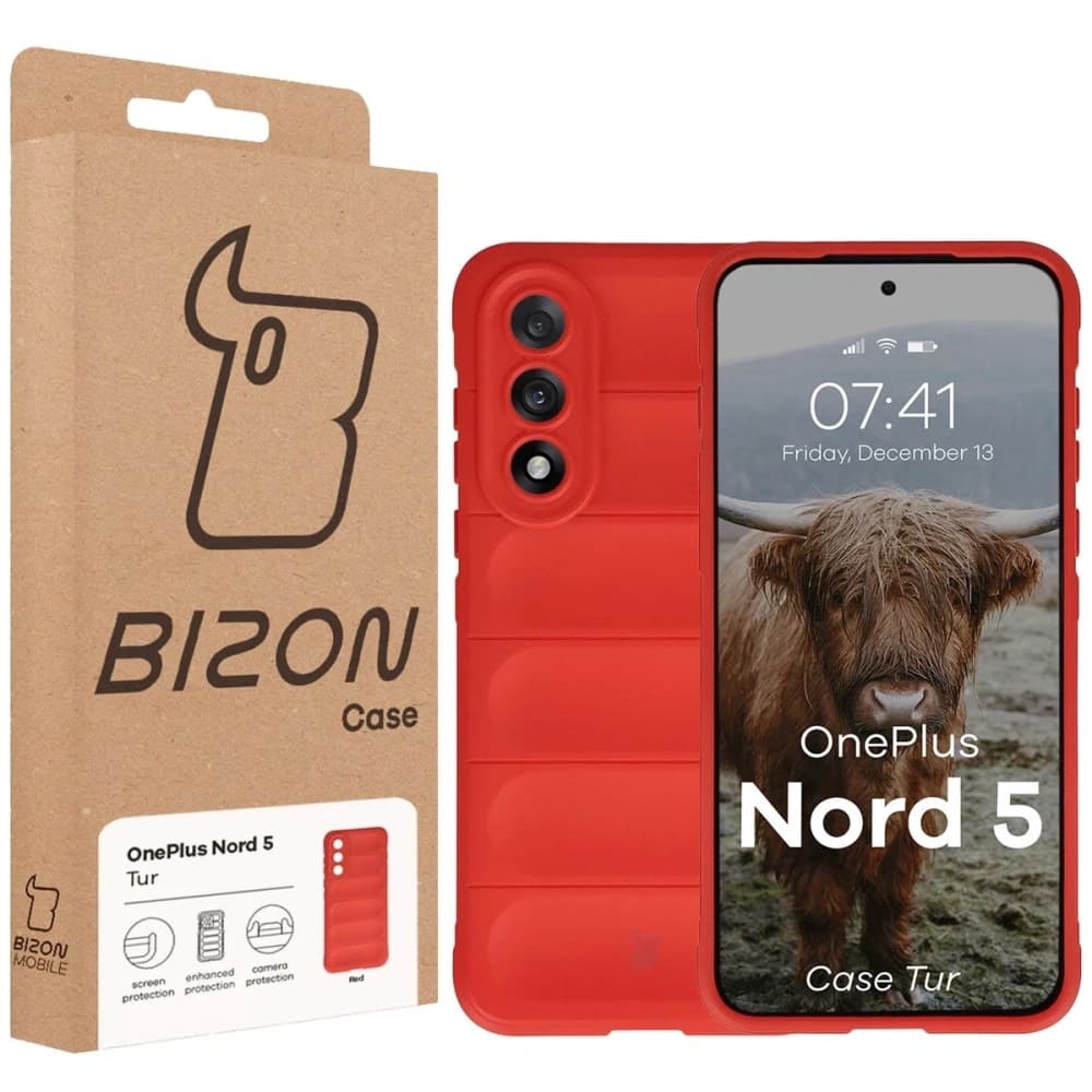 Caz Bizon Tur OnePlus Nord 5 roșu - 8