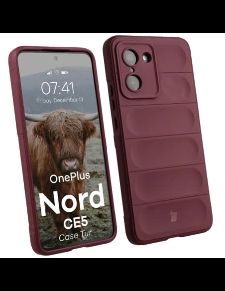 Bizon Case Tur OnePlus Nord CE5 5G burgunderrot