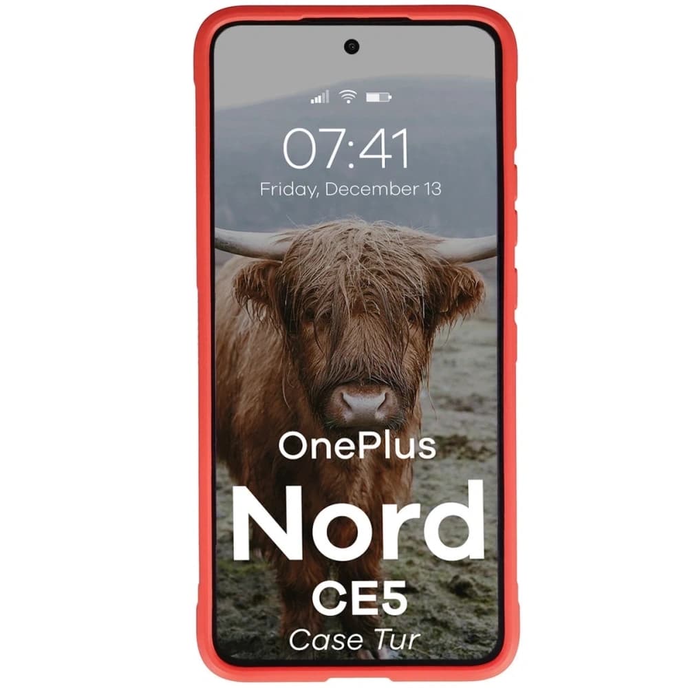 Bizon Case Tur OnePlus Nord CE5 5G piros - 5