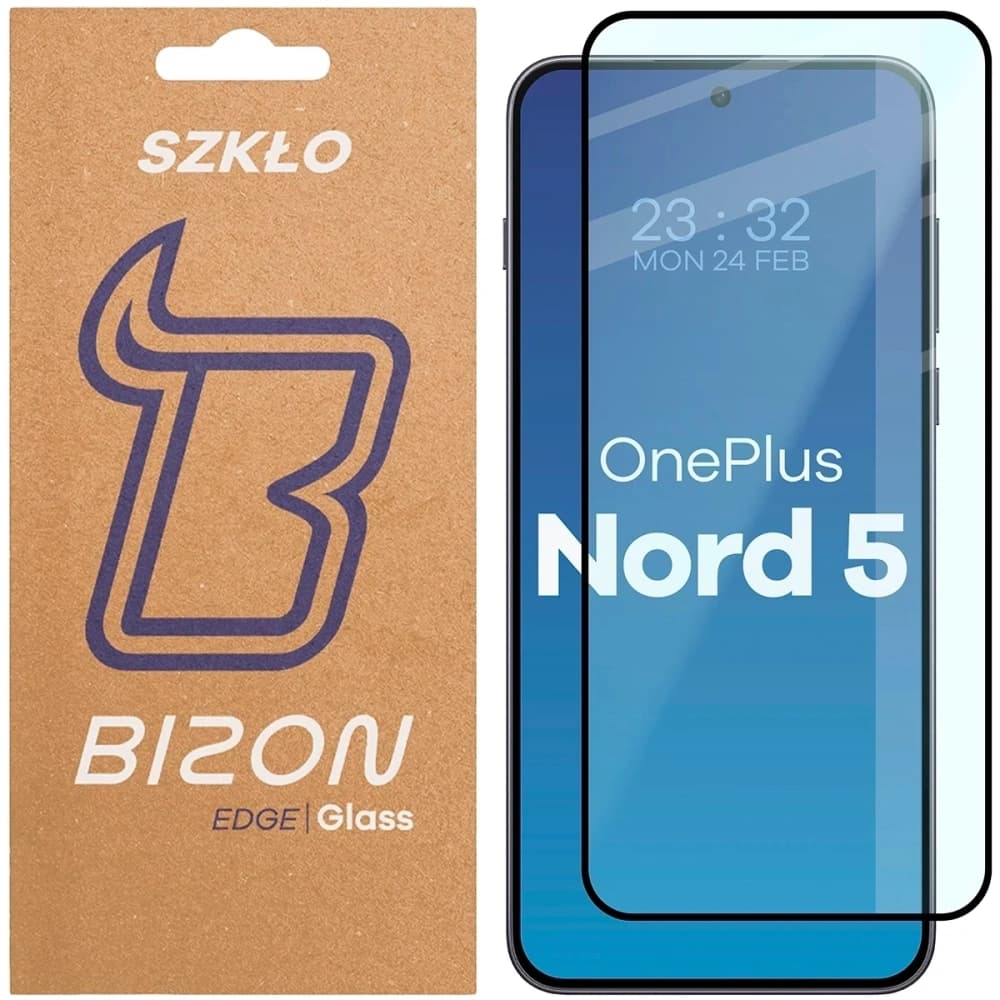 Bizon Glass Edge 2 OnePlus Nord 5 schwarzer Rahmen - 1