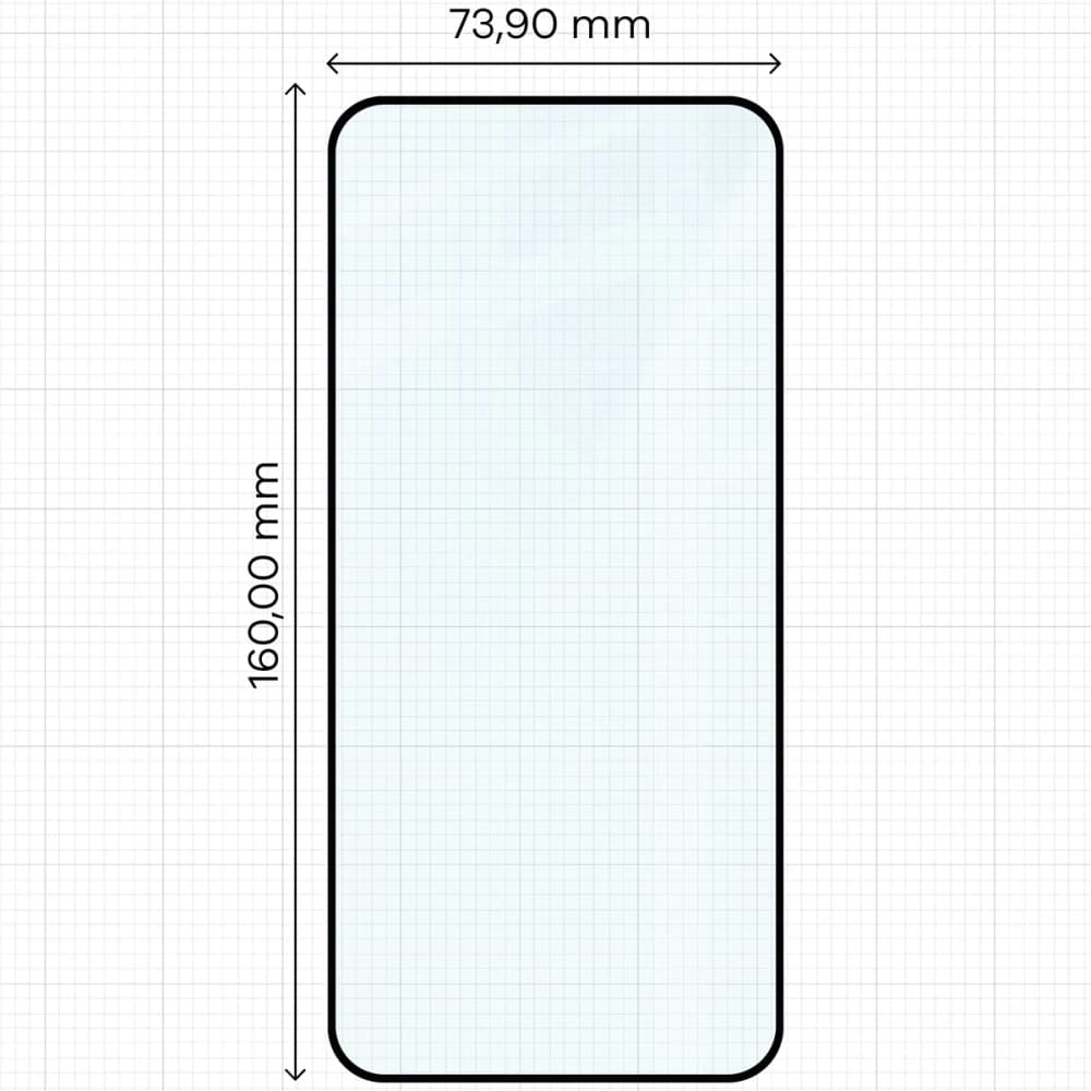 Bizon Glass Edge 2 OnePlus Nord 5 schwarzer Rahmen - 2