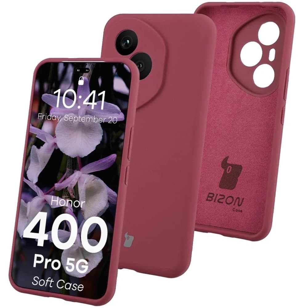 Bizon Soft Case Honor 400 Pro dark purple