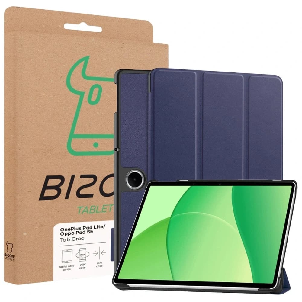 Caz Bizon Tab Croc OnePlus Pad Lite / Oppo Pad SE albastru marin - 8