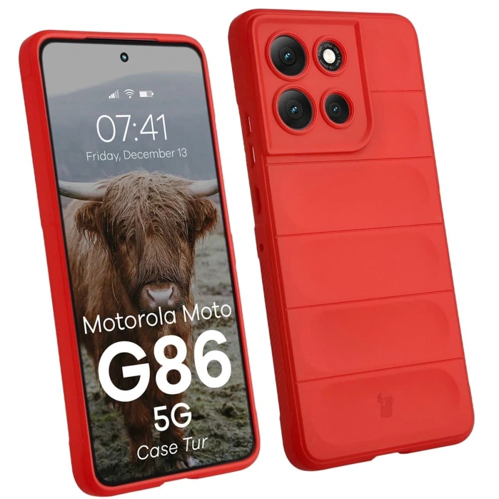 Carcasă Bizon Tur Motorola Moto G86 5G roșie - 1