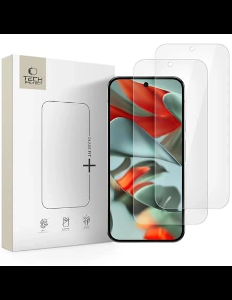 Tech-Protect Glass Fit+ Google Pixel 9 / 9 Pro / 10 / 10 Pro Clear [2 PACK]