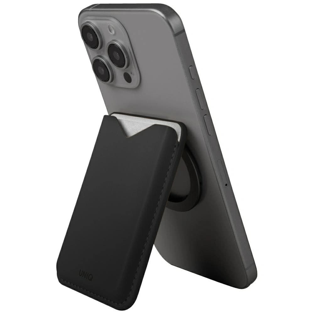 Portofel magnetic UNIQ Lyden Evo cu funcție de suport, negru - 2
