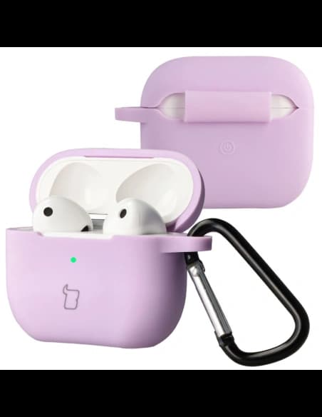 Bizon Case Headphone Silicone Apple AirPods 3 levandulové