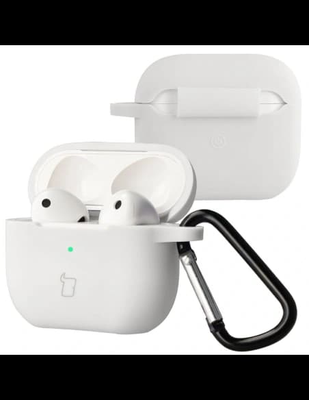 Bizon Case sluchátka silikon Apple AirPods 3 bílé