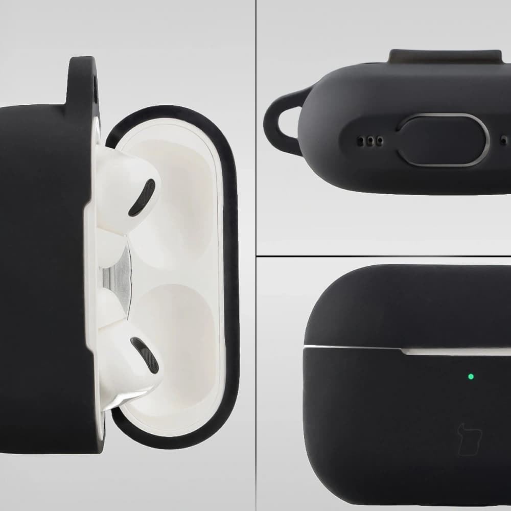 Bizon Case sluchátka silikonová Apple AirPods Pro 2 černá - 3