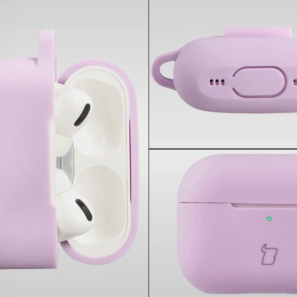 Bizon Case Headphone Silicone Apple AirPods Pro 2 lavender - 3